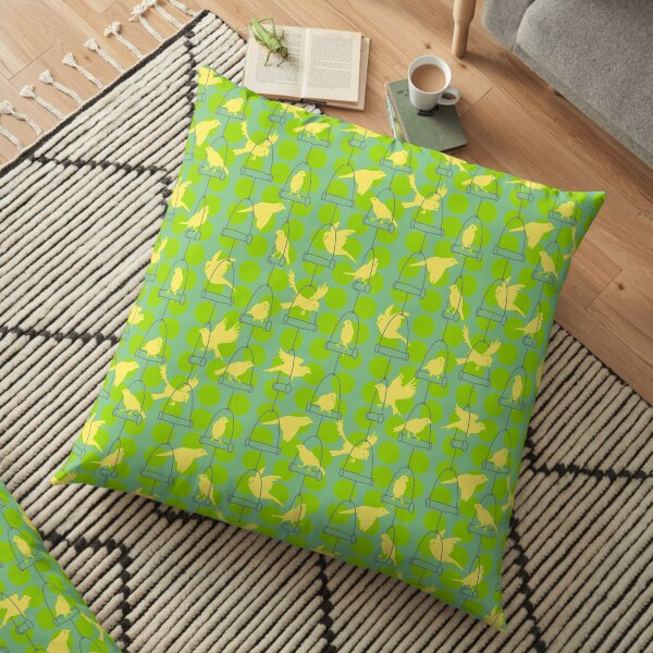 Swinging Canaries Floor Pillow