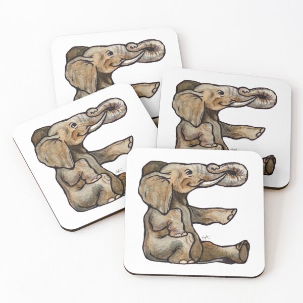 Item preview, E - Elephant, Animalphabet designed and sold by LlynHunter.