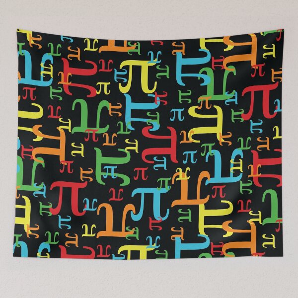 Item preview, Pieces of Pi (Dark Neon) designed and sold by robyriker.