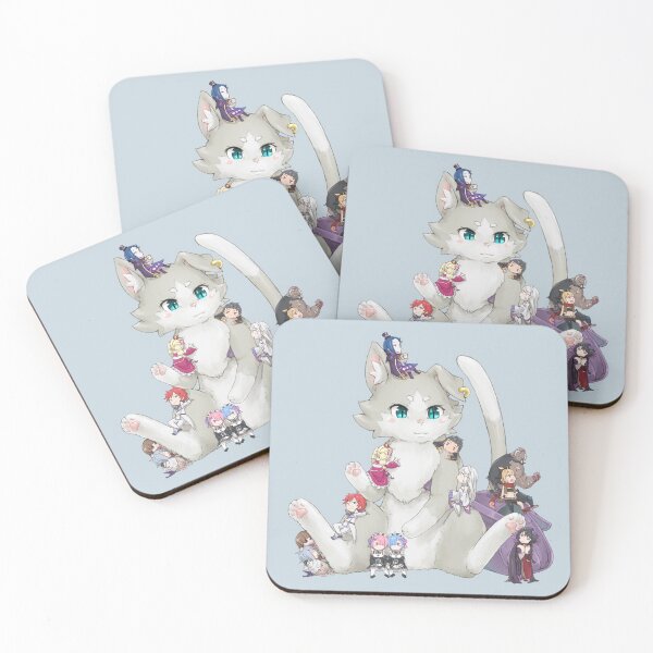 Re: Zero kara Hajimeru Isekai Seikatsu Coasters (Set of 4)