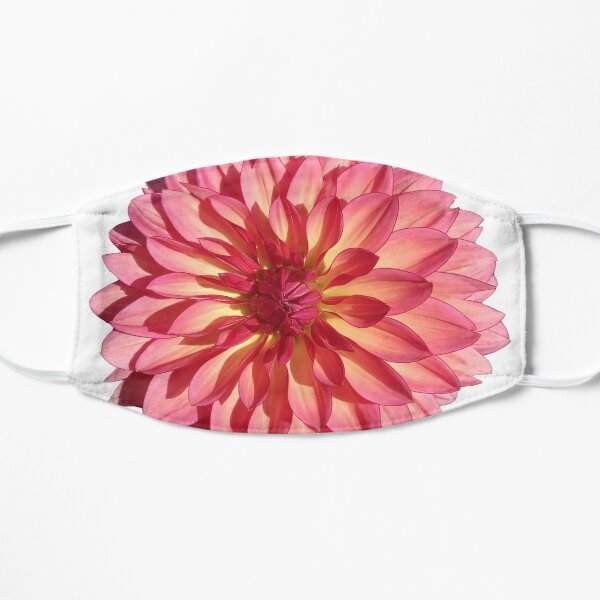 Pink orange dahlia Mask