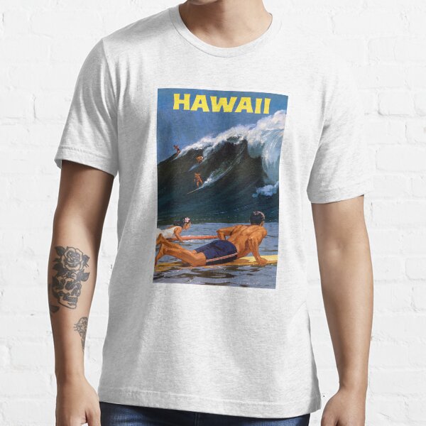 "Hawaii Vintage Travel Poster Restored" Tshirt for Sale by vintagetreasure Redbubble