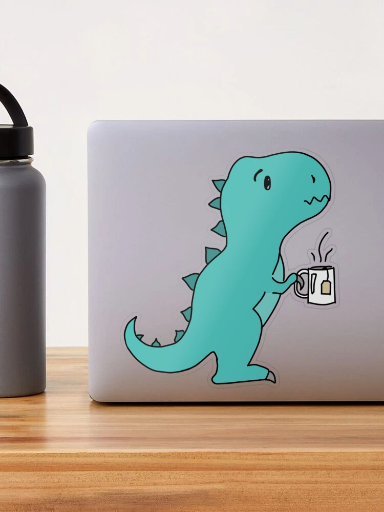 Tea Rex Sticker Dinosaur Cute Waterproof - Buy Any 4 For $1.75 Each  Storewide!