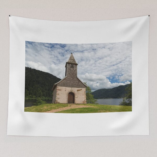 Item preview, Saint-Florent Chapel and Lake Longemer designed and sold by Yair Karelic.