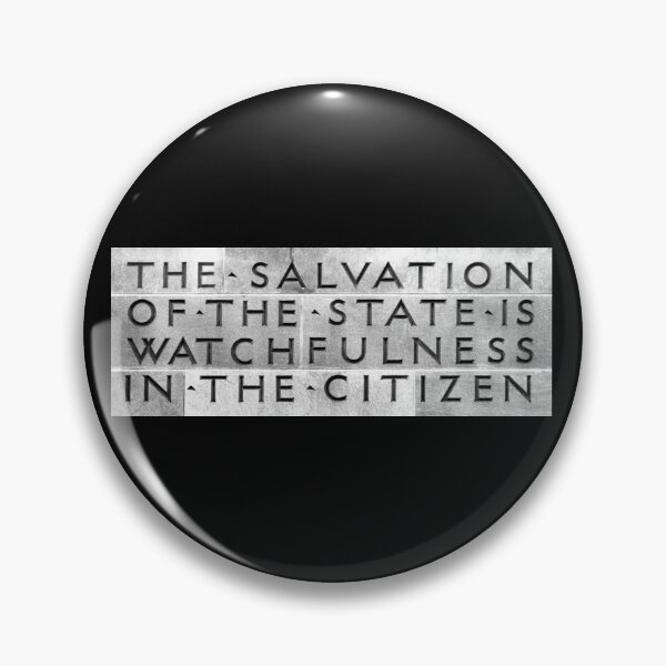 Item preview, The Salvation of the State Is Watchfulness in the Citizen designed and sold by spokospoko.