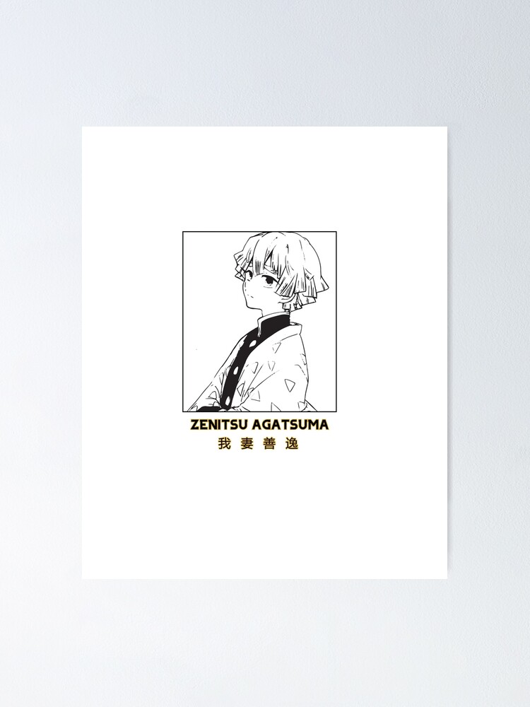 Poster Zenitsu Agatsuma Demon Slayer White Version Par Catengudesign Redbubble Poster Zenitsu Agatsuma Demon Slayer White Version Par Catengudesign Redbubble
