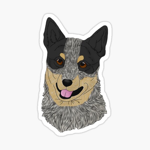 Aperçu de l'œuvre Chien de bétail australien - Black Tri créée et vendue par Cynthiaetal.