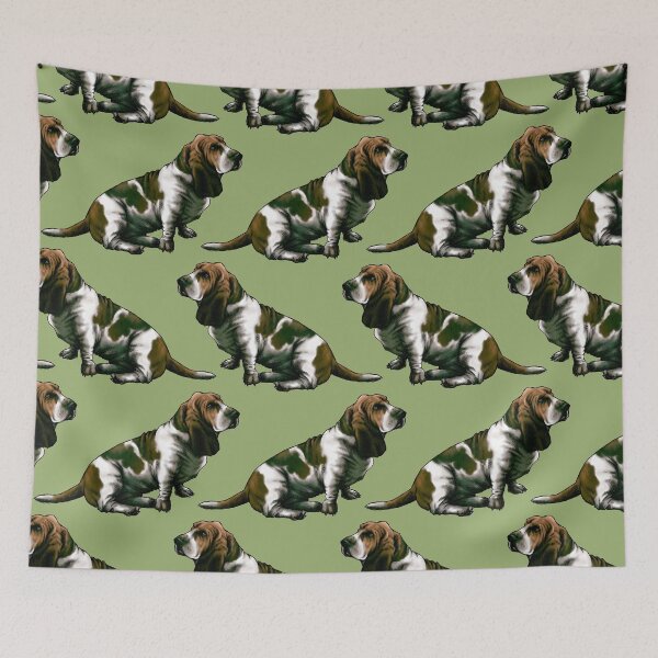 Item preview, Basset Hound Dog Portrait designed and sold by MMMSdesigns.