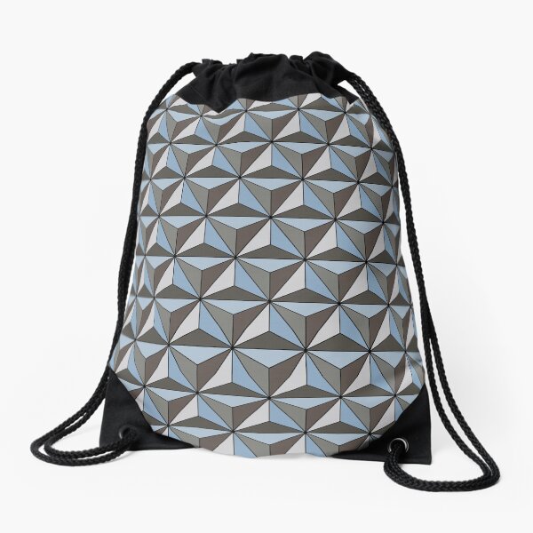 Spaceship Earth Drawstring Bag