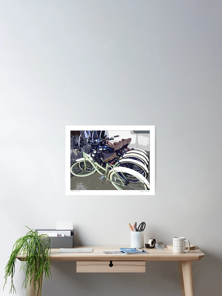Thumbnail 2 of 3, Poster, "Bike Rentals" designed and sold by Sandra Russell.