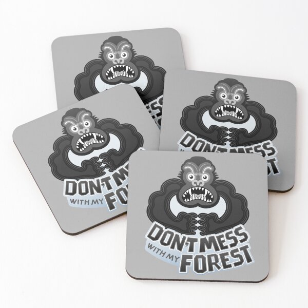 Item preview, Furious gorilla aggressively warning about not messing with his forest  designed and sold by Zoo-co.