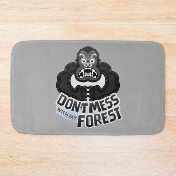 Item preview, Furious gorilla aggressively warning about not messing with his forest designed and sold by Zoo-co.