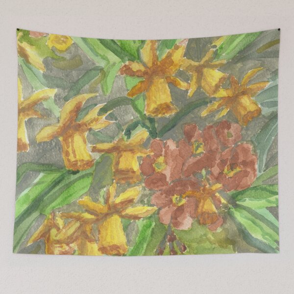 Item preview, Daffodils and polyanthus in Keswick - Extra Large designed and sold by LymphomaLass.