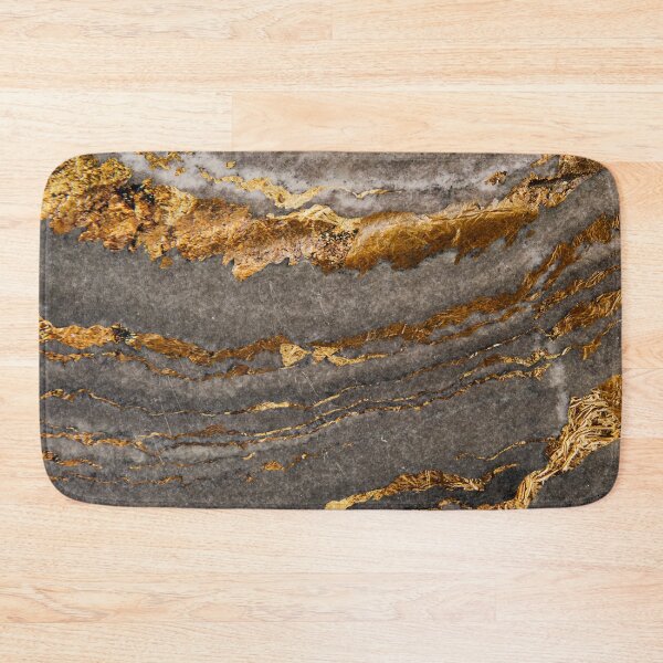 Item preview, Gray and Gold Textured Marble designed and sold by KA DESIGNS.