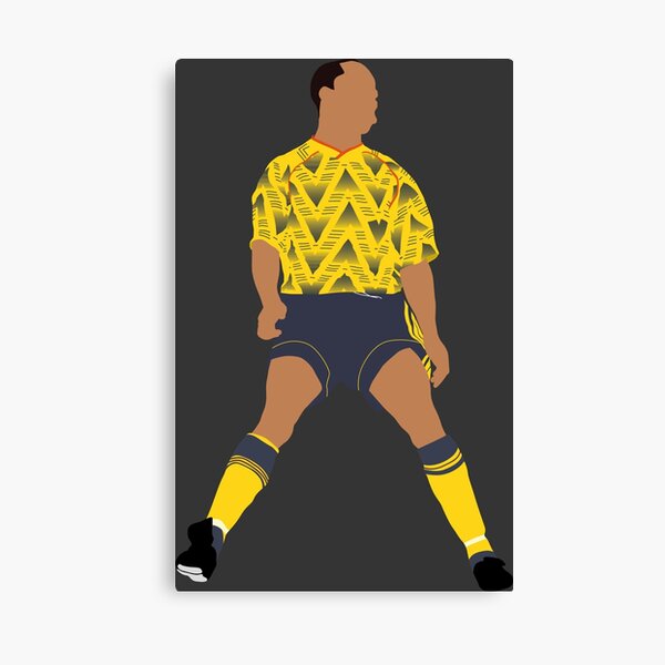 Ian Wright. Arsenal, Football. Canvas Print