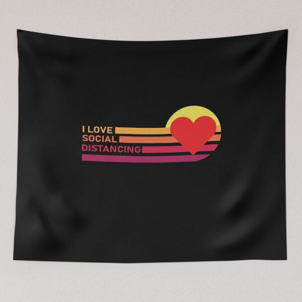 Item preview, i lovee social distancing vintage designed and sold by thehafdesigner.