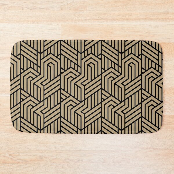 Item preview, Elegant Gatsby Geometric Lines Black Background designed and sold by KA DESIGNS.