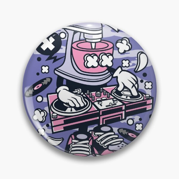 Item preview, Dj Mixer Cartoon Character - Love Dance-Club-Music-Party-Fun! old school style! designed and sold by Nickelparis.
