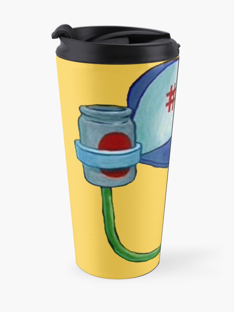 "Spongebob Soda Drinking hat" Travel Mug by dalmemes Redbubble