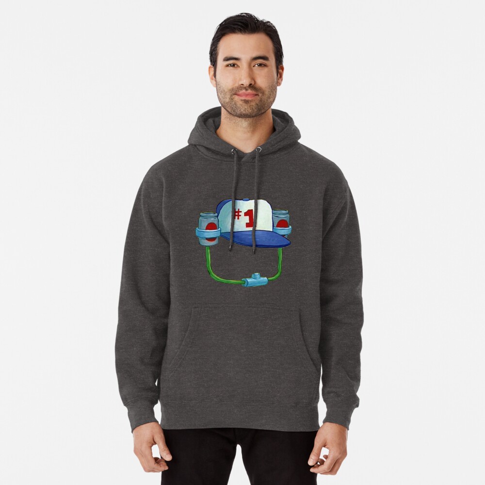 "Spongebob Soda Drinking hat" Pullover Hoodie for Sale by dalmemes