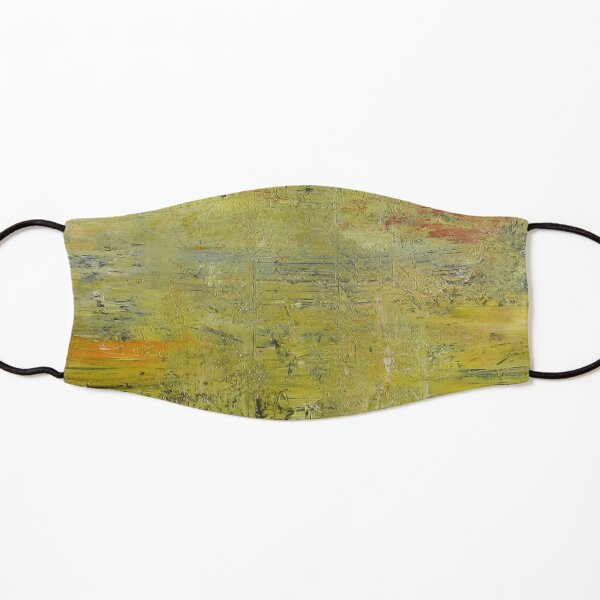 Yellow Non Representational Painting Kids Mask