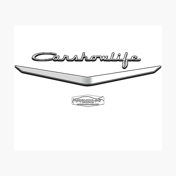Car Show Life 50s V8 V Photographic Print