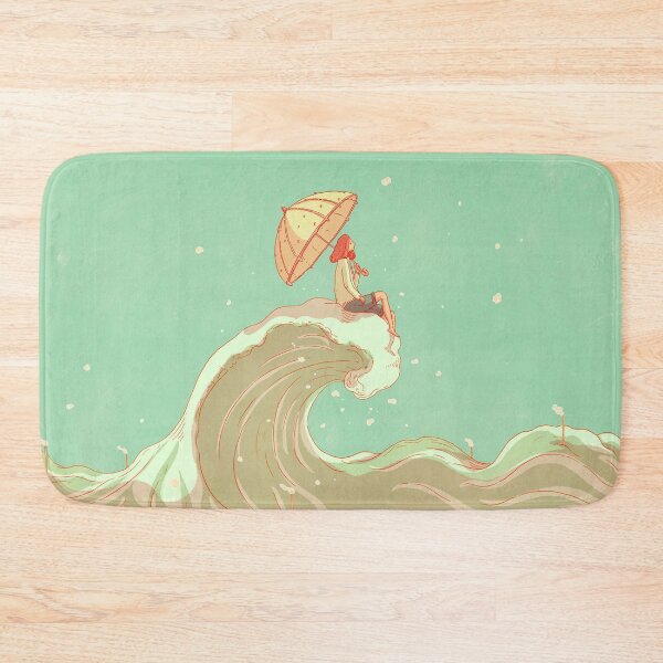 Item preview, Riding the smoke stack wave with a parasol - surrealist art designed and sold by MindChirp.