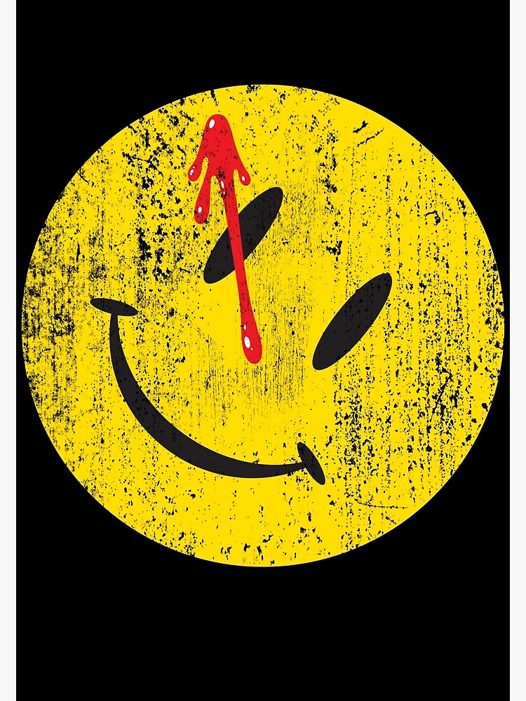 "Watchmen Smiley" Poster by artboy213 | Redbubble