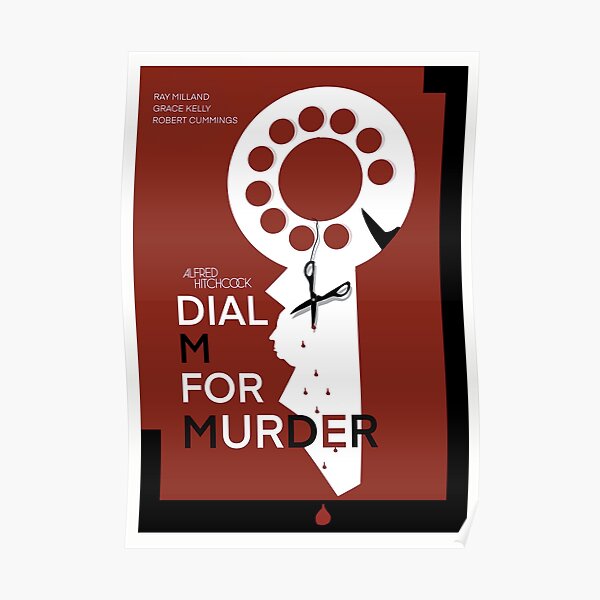 Officially Licensed Hitchcock's Dial M For Murder Poster