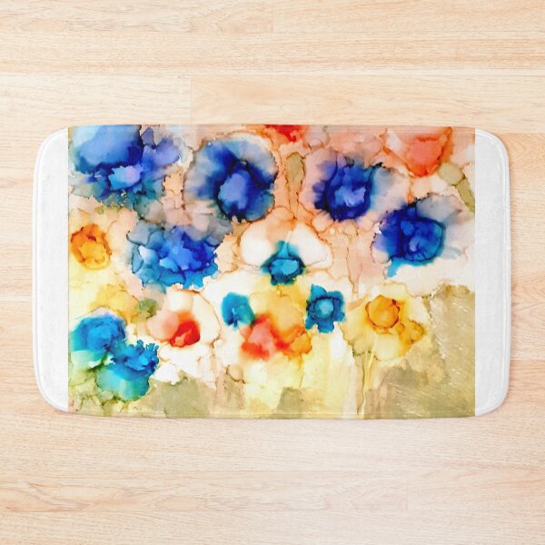 Item preview, Fluid ink Abstract art Poppy Field, Alcohol ink designed and sold by lornshep.