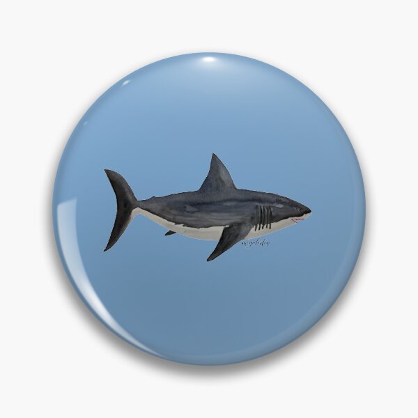 Item preview, Megalodon - prehistoric monster shark designed and sold by acrylicsandink.