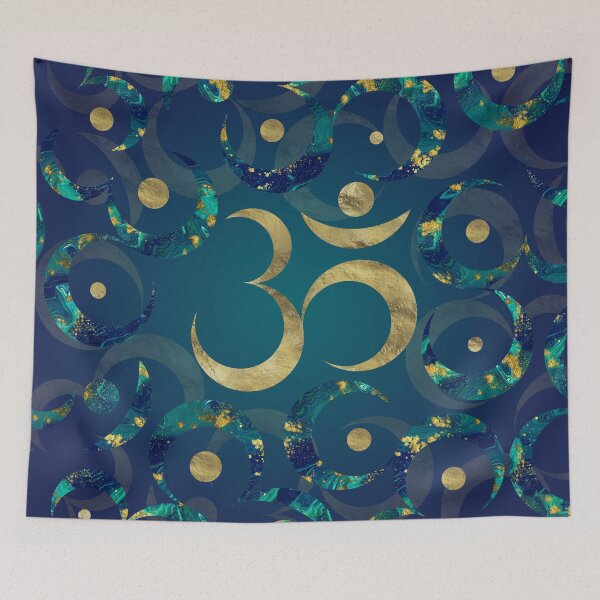 Item preview, Geometric Om Symbol Gold and Marble designed and sold by Nartissima.