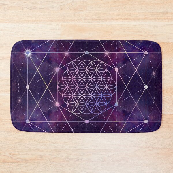 Item preview, Flower of Life on Nebula - sky designed and sold by Nartissima.