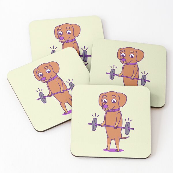 Item preview, Dachshund Barbells designed and sold by DoggoGym.
