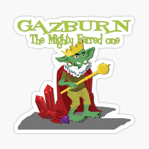 GAZBURN The Mighty Earred one! Sticker