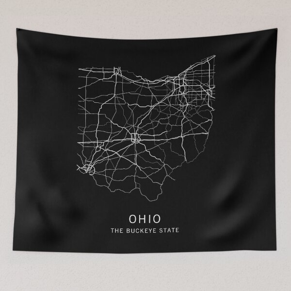 Item preview, Mapa de carreteras del estado de Ohio designed and sold by clarkstpress.