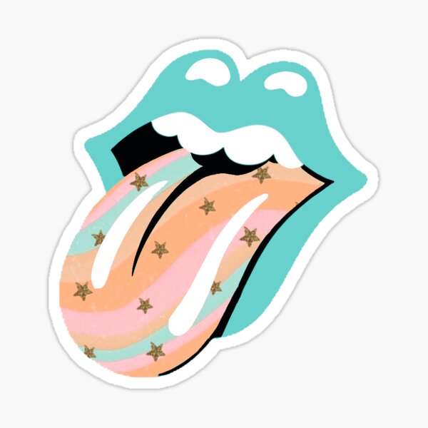 Trendy Vsco Star Rock n Roll Tongue Sticker