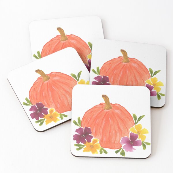 Item preview, Pumpkin Flowers designed and sold by wildtangents.