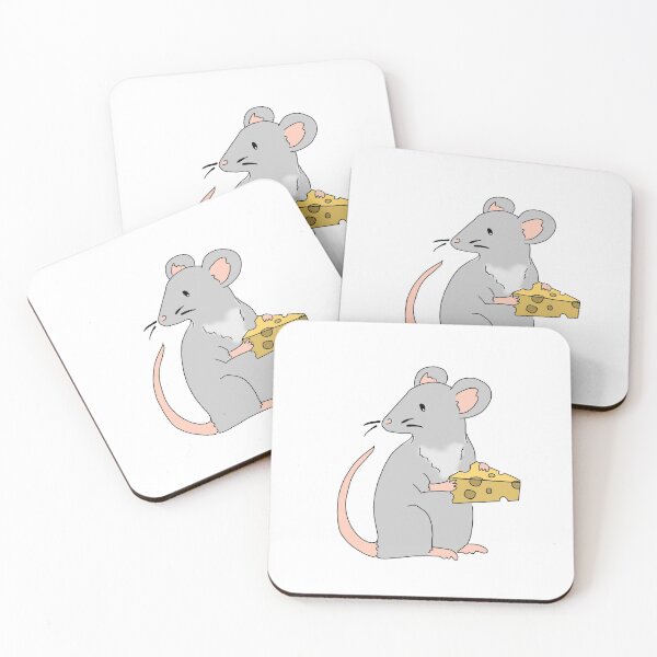 Item preview, Gray Mouse With Cheese designed and sold by bassoongirl123.