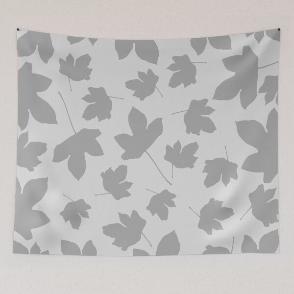 Item preview, Grey leaves decor designed and sold by PrintedDreams.