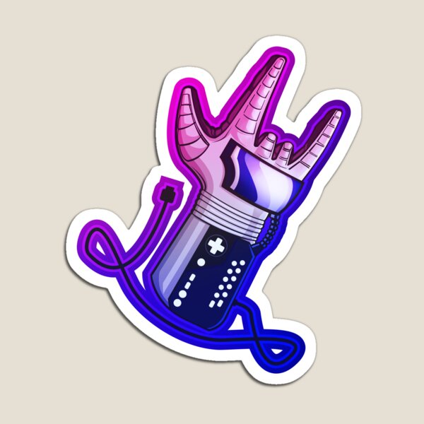 Retro Gaming Nostalgia: Power Glove Magnet