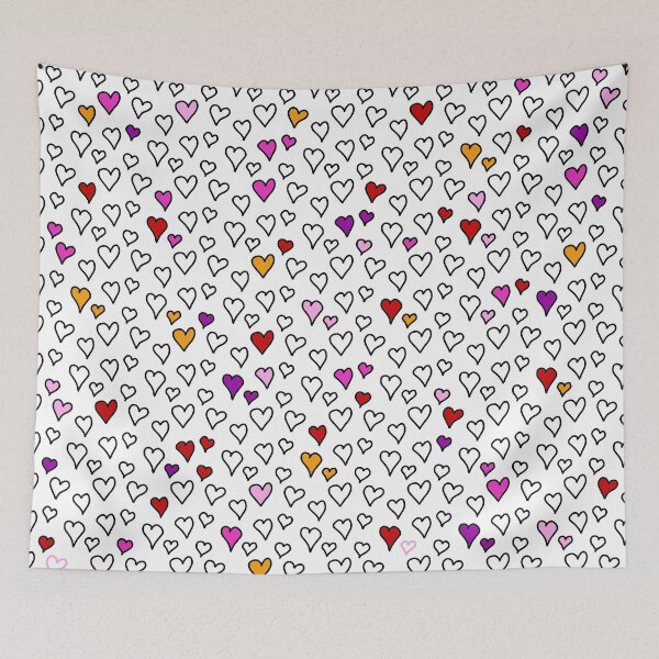 Item preview, MULTICOLOR HEARTS designed and sold by alexixela.