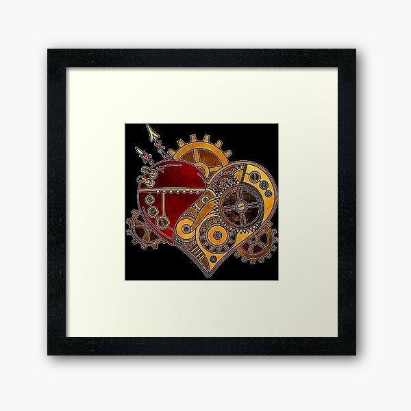 Aperçu de l'œuvre Coeur Steampunk créée et vendue par AllisonDawn15.