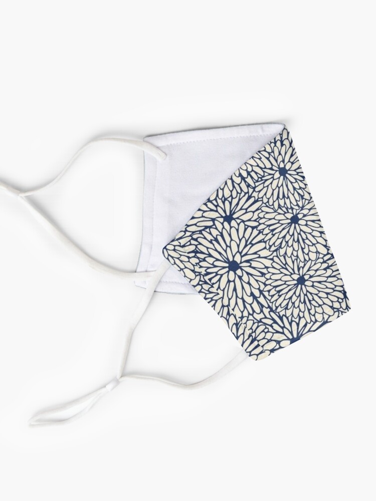 Alternate view of Blue flowers Mask