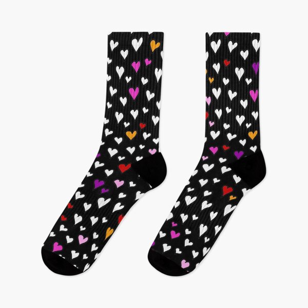 Item preview, BLACK MULTICOLOR HEARTS designed and sold by alexixela.