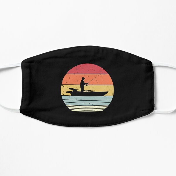 Fishing Print. Retro Style Graphic For Fisherman Mask