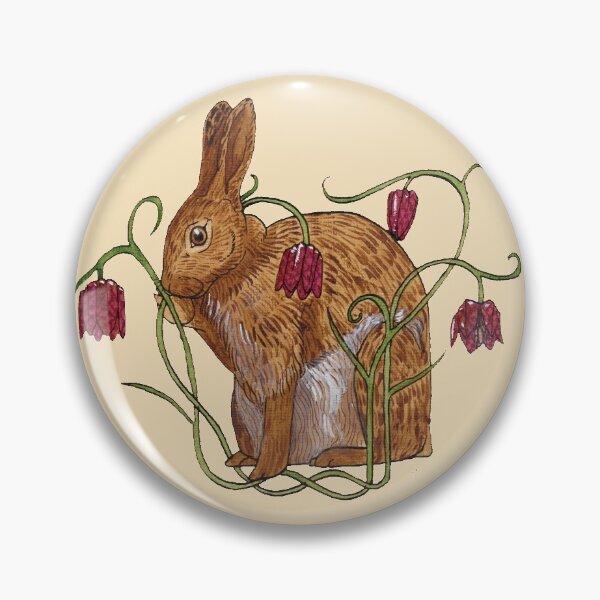 Item preview, The rabbit and snake's head fritillary designed and sold by EmilyJaneArt.