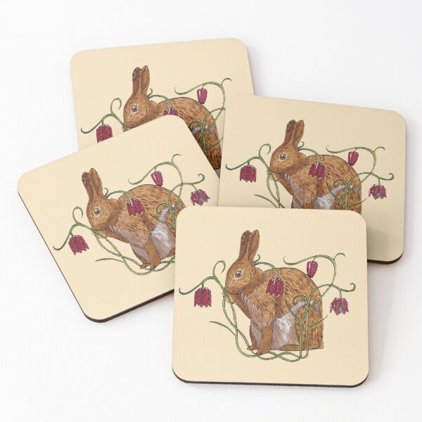 Item preview, The rabbit and snake's head fritillary designed and sold by EmilyJaneArt.