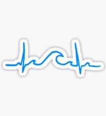 My Heart Belongs to the Waves Sticker