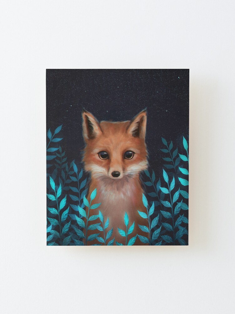 Alternate view of Fox Mounted Print
